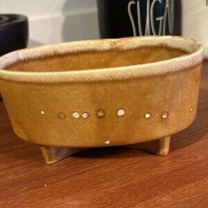 Cookson CP USA Pottery Brown Oval Planter Vintage CP-706 USA mid-century